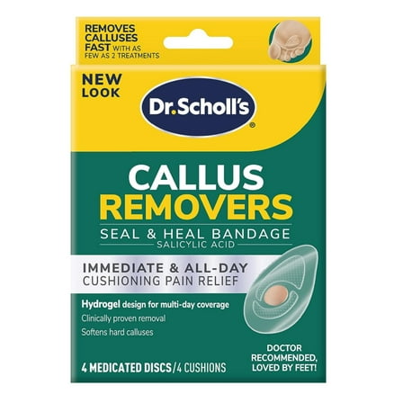 Dr. Scholls Callus Removers 4 Cushions - 4 Medicated Discs (Pack of 3)