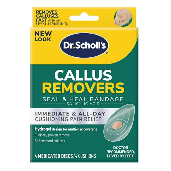 Dr. Scholls Callus Removers 4 Cushions - 4 Medicated Discs (Pack of 3)