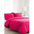 thumbnail image 3 of 1000 Thread Count 100% Egyptian Cotton 5 Piece Duvet Set with Zipper Closure & Corner Cal King/King 5 Pc Duvet Set Color Hot Pink Solid, 3 of 5