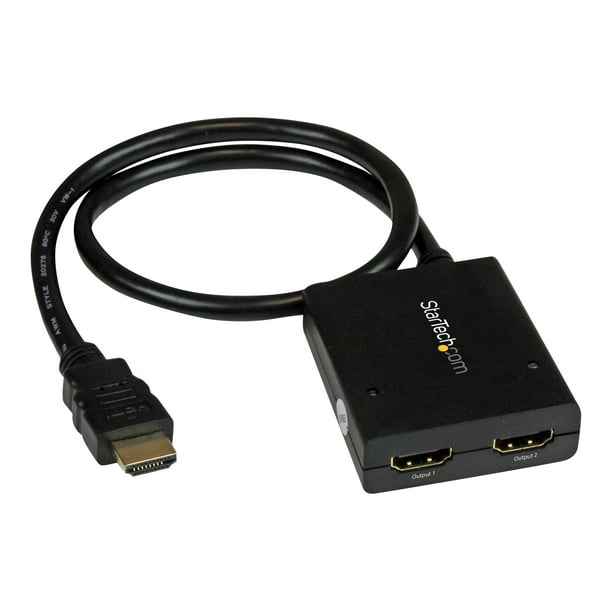 StarTech.com HDMI Séparateur de Câble - 2 Ports - 4K 30Hz - Alimenté - Séparateur Audio / Vidéo HDMI - 1 en 2 Sortie - HDMI 1.4 - Séparateur Vidéo / Audio - 2 x HDMI - Bureau - pour P / N: ST121SHD50, SVA5M3NEUA