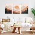 thumbnail image 2 of Boho Wall Art, Mid-Century Modern Wall Prints, Abstract Sun Mountain Forest Nature Terracotta Framed Canvas Wall Art Paintings, Minimalist Landscape Nursery Decor Bohemian Artwork, Boho Wall Decor for, 2 of 6