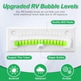 thumbnail image 2 of RV Level Bubble, Graduated Scale for Precision Leveling, Stick on Leveling System for RV, Camper, Trailer and Caravan, High Visibility Bubble Level, 2 of 4