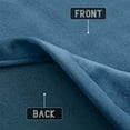 thumbnail image 3 of SMILETIME Navy Blue 63in Long Velvet Curtains with Rod Pocket Thermal Insulated Soft Privacy Room Darkening Velvet Drapes for Bedroom and Living Room, Set of 2 Panels, 52 x 63 Inches Long, 3 of 6