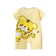 thumbnail image 2 of YHAJDS Baby Girl Long Sleeve Sleeve Romper Jumpsuit with Pants 2 Piece Cotton Outfit Set, 2 of 3