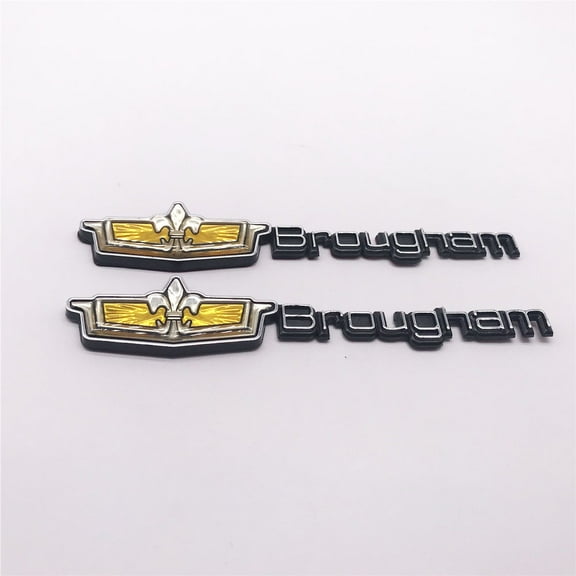 2PCS Fit for 1980-1990 Caprice Classic Brougham LS Word Car Fender Side Trunk Custom Name Plate 3D Emblem Badge Decal