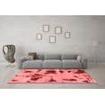 thumbnail image 3 of Ahgly Company Machine Washable Indoor Rectangle Abstract Red Modern Area Rugs, 3' x 5', 3 of 4