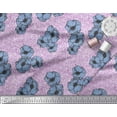 thumbnail image 3 of Soimoi polyester Crepe Fabric Anemone Floral Print Sewing Fabric Yard 42 Inch Wide, 3 of 4