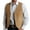 Brown, variant on Miluxas Men's Suede Leather Vest Cowboy Western Waistcoat Casual Slim Fit Suit Vest Orange