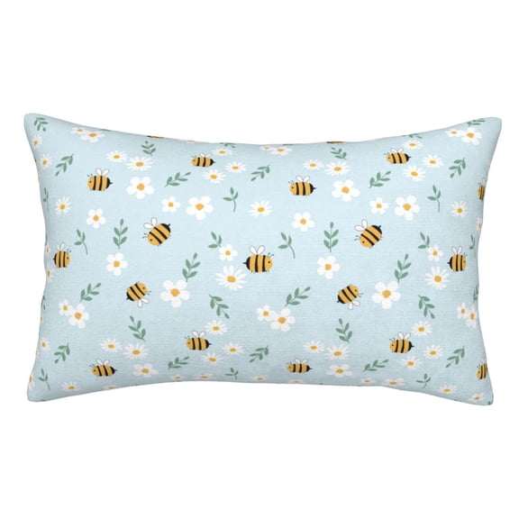 Kdxio Cotton Pillow Cases 14"x20" Pillowcases,Soft and Breathable Bedroom Pillow Cases-Bee Flower