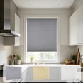 thumbnail image 1 of TTJ Panneaux de Rideaux de Fenêtre Rideau de Fenêtre Demi-Transparent Tissu Doux Rideau Imperméable Volet Roulant Pare-Soleil d'Intimité Revêtement de Fenêtre Moderne pour Salle de Bain Salon Chambre, 1 of 7