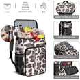 thumbnail image 5 of Travel Cooler Bag - Beige and Black Of Leopard Print Camping Beer Cooler Backpack with Bottle Opener- Waterproof Insulated Picnic Backpacks - Cooler Bag for Beach, 5 of 6