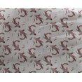 thumbnail image 4 of oneOone Georgette Viscose Dark Red Fabric Koi Fish Ocean Sewing Material Print Fabric By The Yard 42 Inch Wide, 4 of 4