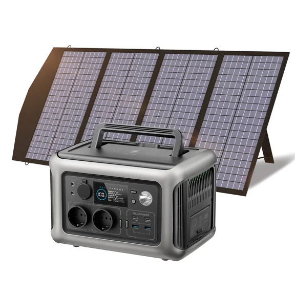 Portable Power Station R600, 299Wh LiFeP04 Battery with 2x 600W (1200W Surge) AC Outlets for Outdoor Camping RV Home