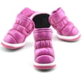 thumbnail image 4 of 4 Pcs/Sets Puppy DOgs Winter Snow Boots Casual Dog Shoes Pet Slip-resistant Shoes Teddy Dog Shoe, 4 of 7