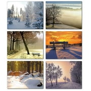 Winter Scenes Greetings Cards - Blank Inside - Available in 12 and 24 Packs