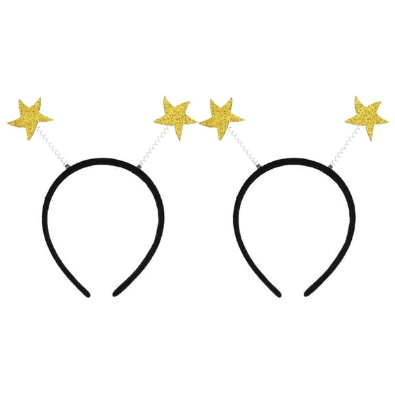 Soimiss 3Pcs Golden Star Hair Bands Party Supplies Headdress for Eye Catching Decoration