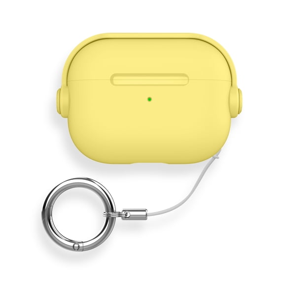 TECH CIRCLE for Apple AirPods Pro 3 (2025 Release) Case with Keychain, Phone Stand, Compatible with Wireless Charging, Vibrant Color, Protective Lightweight Cute Headphone Design Cover, Yellow