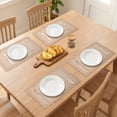 thumbnail image 2 of Farmhouse Placemats Set of 6 Jute Placemats for Dining Table Decor Indoor Outdoor Light Brown 17.7x11.8inch, 2 of 4