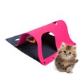 thumbnail image 1 of Gatitos Gatos Túnel DIY Tela de fieltro Ensamblar Túneles de juego de mascotas de juguete Eccomum Rosa, 1 of 7