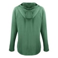 thumbnail image 3 of Women's Cutter & Buck Green Fort Wayne TinCaps Coastline Epic Comfort Eco Recycled Long Sleeve Hoodie T-Shirt, 3 of 3