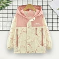 thumbnail image 5 of ZACPNCV Cartoon Dinosaur Series Zip Coat Thin Cute Hooded Jacket for Little Boys Girls Spring Fall Summer Pink 3-4 Years, 5 of 7