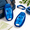 Blue, variant on Pink 2-Pack Rechargeable LED Clip-On Safety Light with 6 Lighting Modes