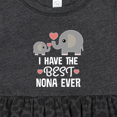 thumbnail image 4 of Inktastic Best Nona Ever Grandchild Girls Baby Dress, 4 of 5