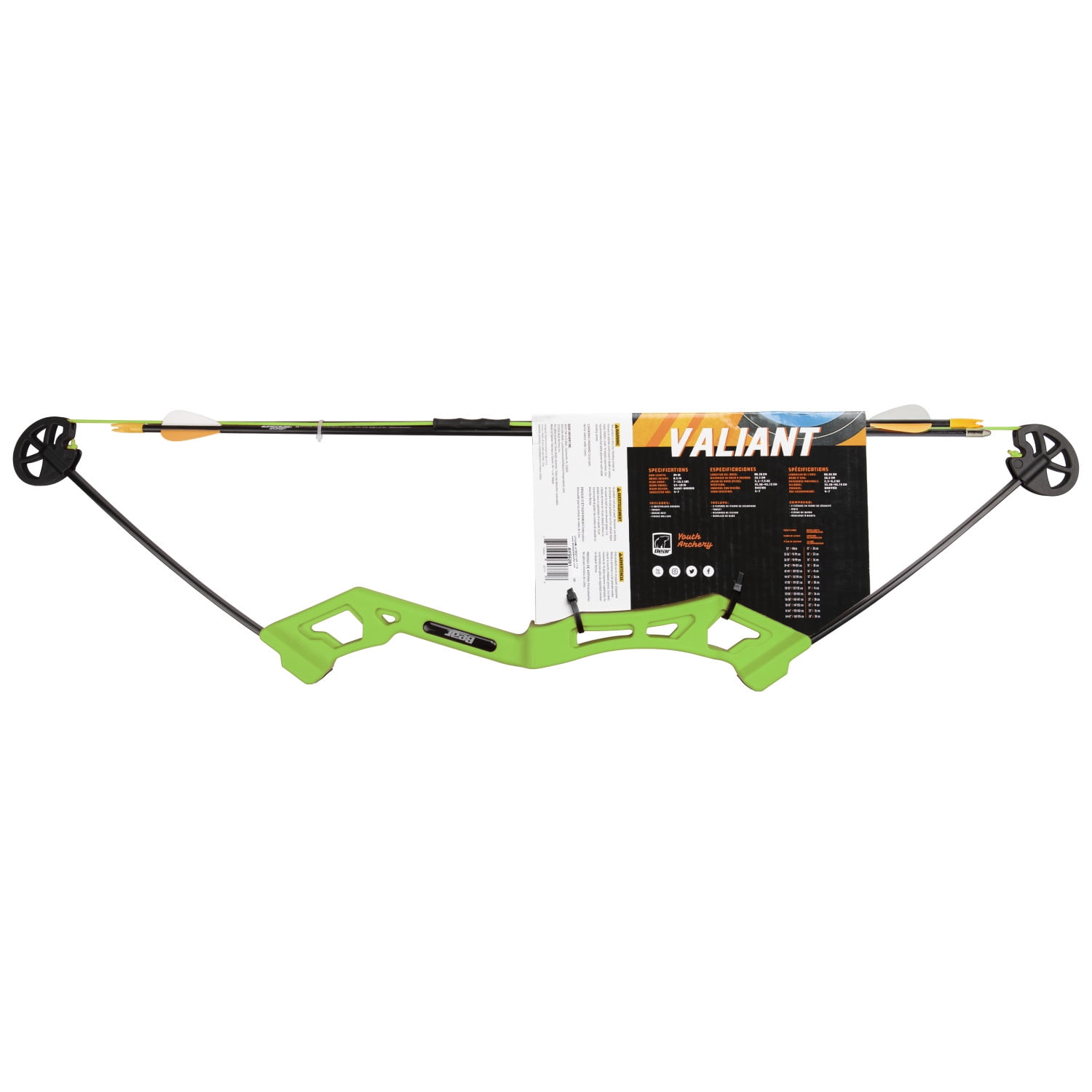 Bear Archery Valiant Youth Bow Set with Arrows & Target