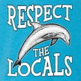 thumbnail image 6 of Wild Bobby Respect The Locals Save Our Oceans Dolphin Animal Lover Women Tri-Blend Racerback Tank Top, Vintage Turquoise, Small, 6 of 6