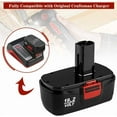 thumbnail image 3 of 2 Pack 3600mAh C3 Ni-Mh Replacement Battery Compatible with Craftsman 19.2 Volt DieHard 120235021 130235021 Cordless Drill Batt, 3 of 5