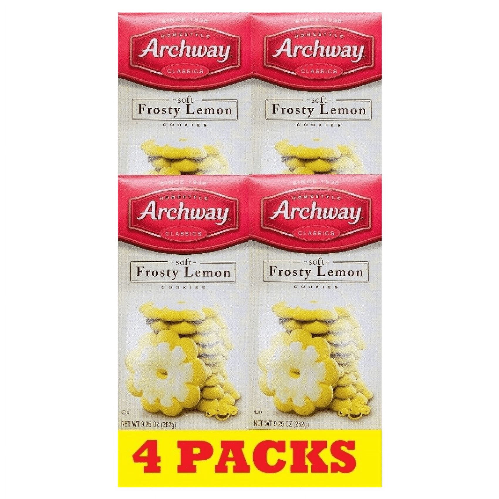 4x Archway Homestyle Classics Soft Frosty Lemon Cookies 9.25 Oz - 4 BOXES BULK