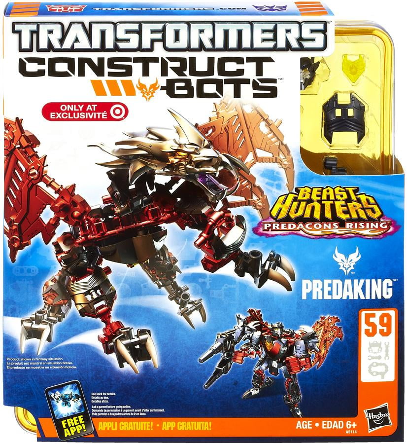 Nouveau Transformers Construct Bots Beast Hunters Predacons Rising PREDAKING 59 PIECES