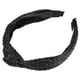 thumbnail image 1 of diadema anudada de paja, diadema de moda para mujer antideslizante, color negro, 1 of 7