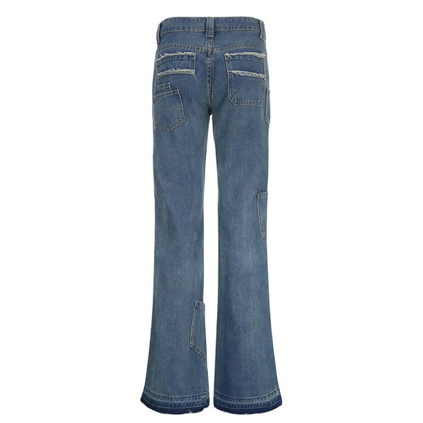 Buy Patch Pocket High Rise Wide Leg Jeans for CAD 104.00