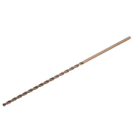

Uxcell M35 High Speed Steel Parabolic Flute Drill Bit 2.5mm Drilling Dia. 120mm Length Gold Oxide Cobalt Steel