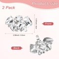 thumbnail image 3 of Pack Decorative Rhinestone Shoe Clips, Zinc Alloy Removable Fashion Crystal Flower Clips Buckle for Women, 3 of 5