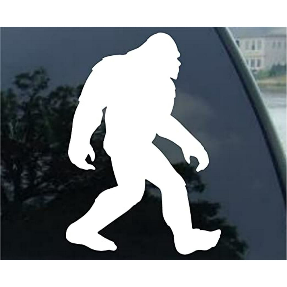 Bigfoot Sasquatch Car Window Vinyl Decal Sticker 2 Pack (3", White