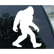 Bigfoot Sasquatch Car Window Vinyl Decal Sticker 2 Pack (3", White)