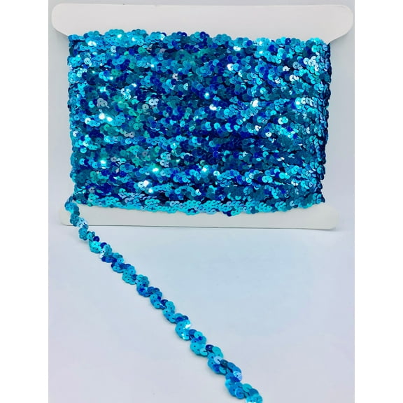 Jewel Teal 5/8" Sequin Ric Rac