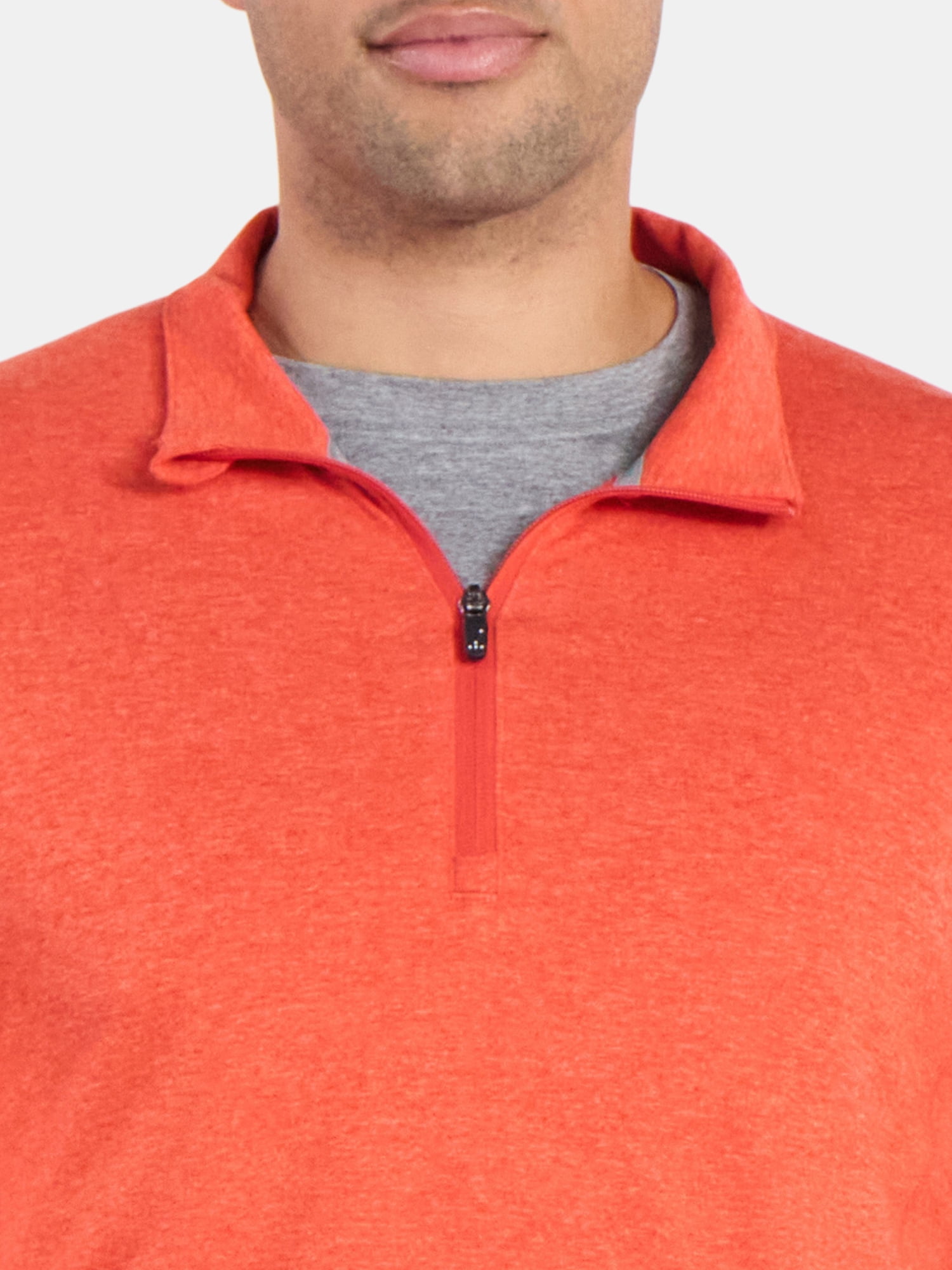Athletic Works Men's and Big Men's ButterCore Soft Quarter-Zip Pullover Shirt, Sizes S-3XL