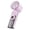 Purple, variant on Portable Rechargeable Air Cooler Fan, Foldable Structure with 4000mAh Battery, Transparent Mechanical Fan Body, Lightweight Lanyard, Personal Cooling Accessory