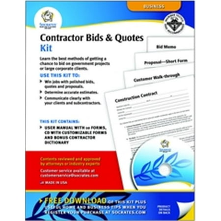 adams pk113 contractor bids quotes 44 forms and instructions