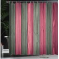 thumbnail image 3 of Ambesonne Rustic Shower Curtain, Cottage Cabin Life Print Art, 69"Wx84"L, Dark Coral, 3 of 4