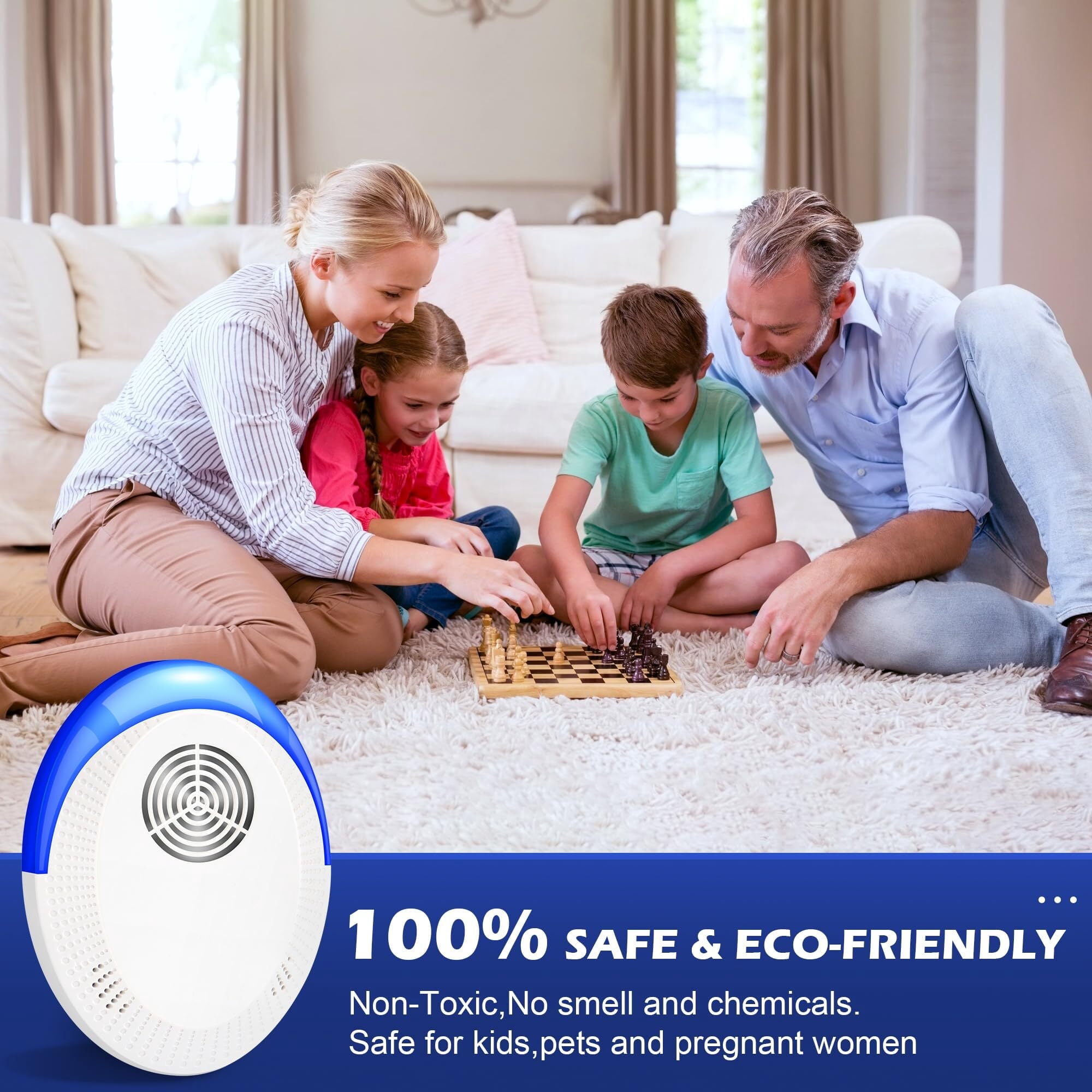 Ultrasonic Pest Control Repeller Pest Repeller Plug In - Repel Rodents, Mosquitos, Roaches, Bed Bugs, Flies, Spiders & Bat 6/12Pack