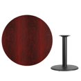 thumbnail image 2 of Flash Furniture 42 Round Mahogany Laminate Table Top with 24 Round Table Height Base [XU-RD-42-MAHTB-TR24-GG], 2 of 2