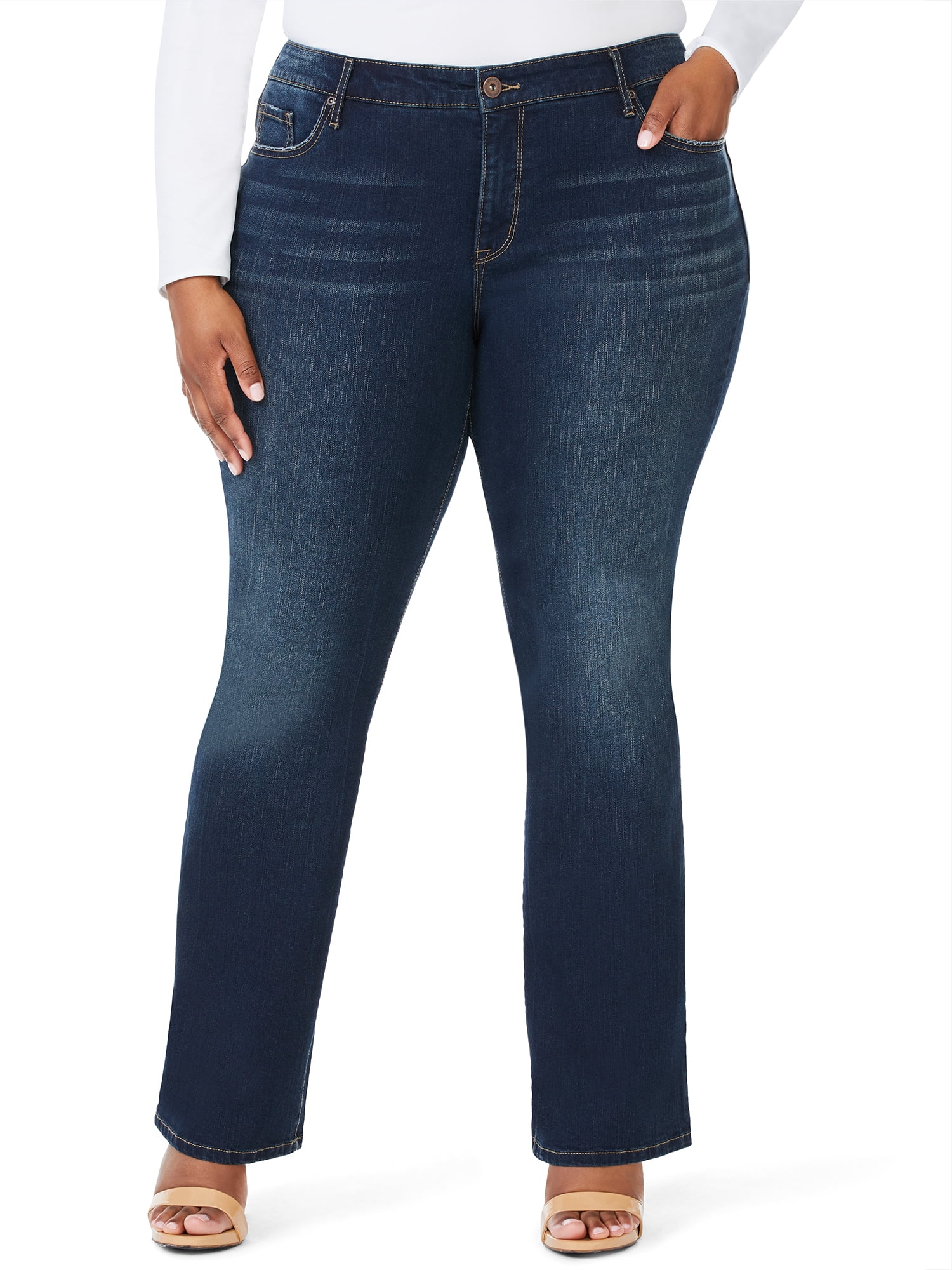 Sofia Jeans Women's Plus Size Marisol Curvy Bootcut Mid-Rise Jeans ...