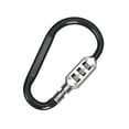 thumbnail image 1 of Bicycle Anti-theft Lock Carabiner Design Set Password Safety Aluminum Alloy Dazzling D-type Password Padlock Lock for Outdoor, 1 of 10