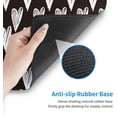 thumbnail image 4 of Black and White Heart-Large Mouse Pad Gaming Mousepad XL 31.5x11.8 in Desk Pad Large Non-Slip Rubber Base Desk Mats on Top of Desks Mouse Pads for Wireless Mouse Computer Desks Accessories, 4 of 6