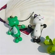 Happy Cat & Frog - Cell Phone Charm Strap Camera Charm Strap & Handbags Charms