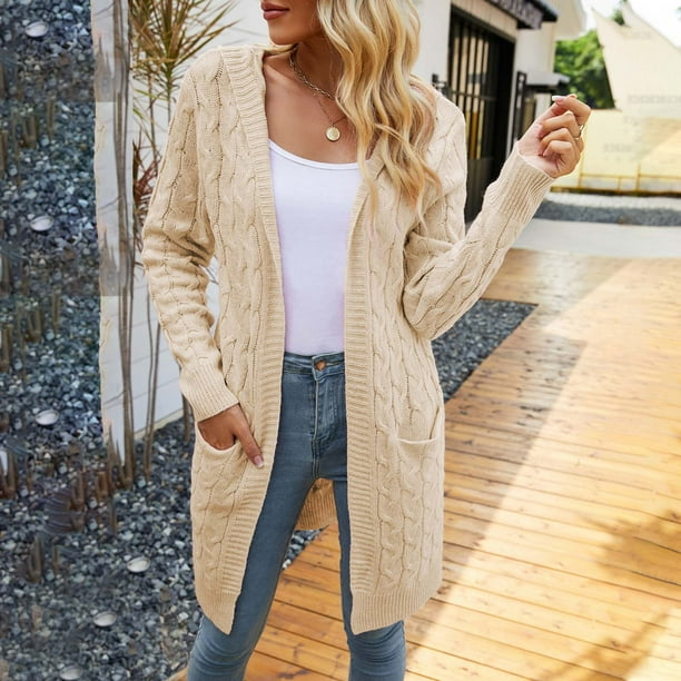 Astylish Womens Fashion Winter Fall Thick Cozy Open Front Long